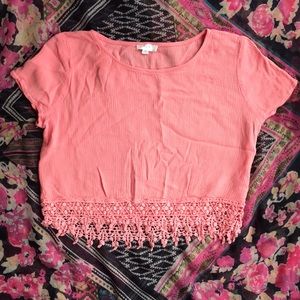 Light Pink Crop Top
